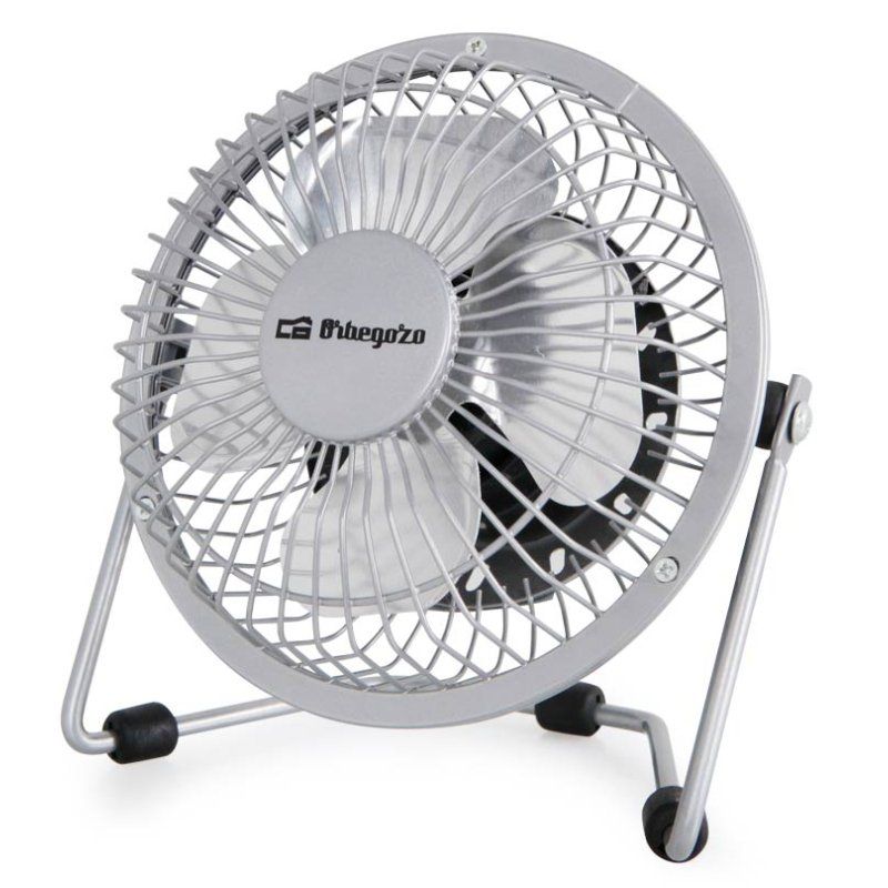 Mini Ventilador USB Orbegozo PW 1025/ Plata