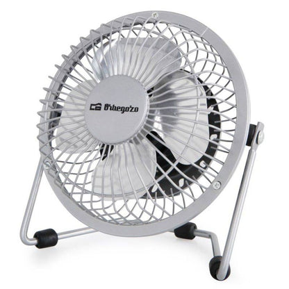 Mini Ventilador USB Orbegozo PW 1025/ Plata