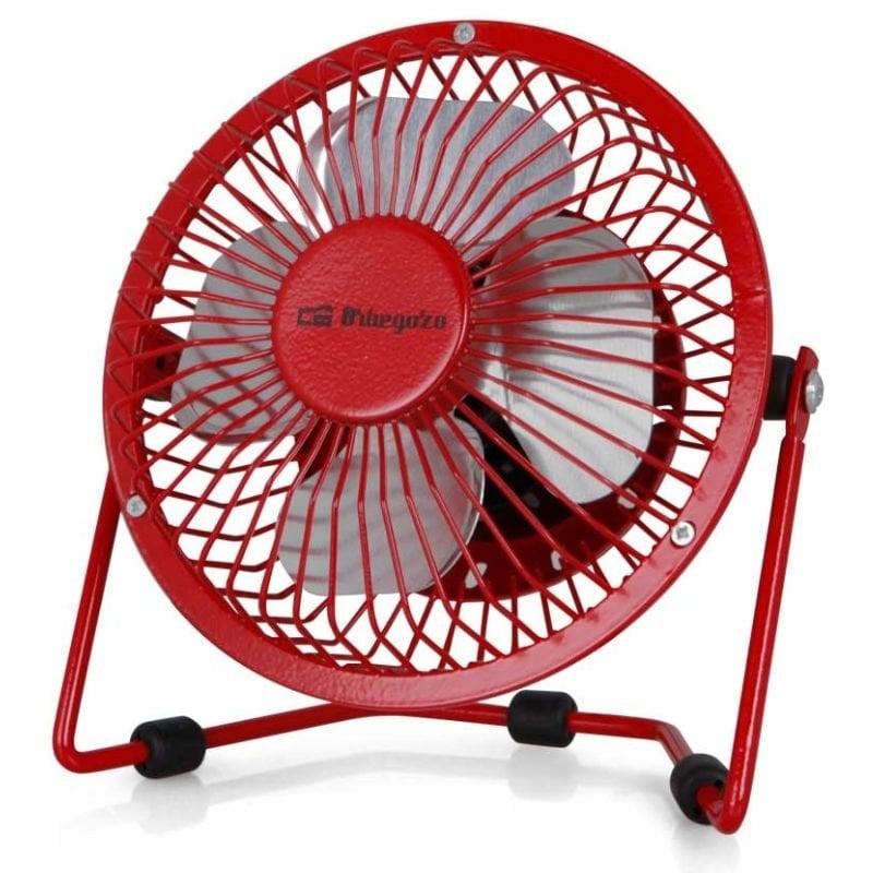 Mini Ventilador USB Orbegozo PW 1027/ Vermelho