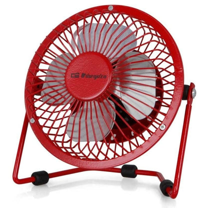 Mini Ventilador USB Orbegozo PW 1027/ Vermelho