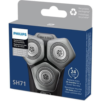 Cabeça de Substituição para Máquina de Barbear Elétrica Philips SH71/ Pack 3