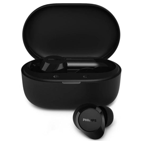 Auscultadores Bluetooth Philips TAT1300BK com estojo de carregamento/ Autonomia 6h/ Pretos