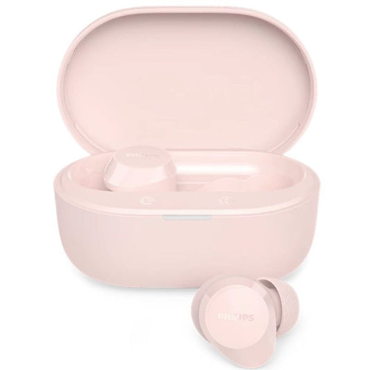 Auriculares Bluetooth Philips TAT1300PK com estojo de carregamento/ Autonomia 6h/ Cor-de-rosa