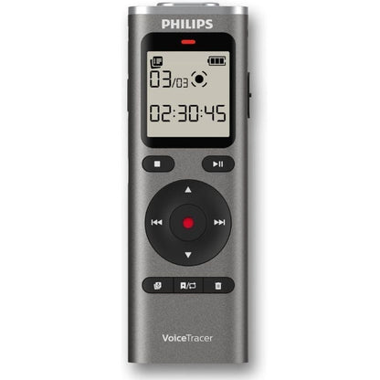Gravador de Voz Philips VoiceTracer DVT1170/ 20kHz/ Prata