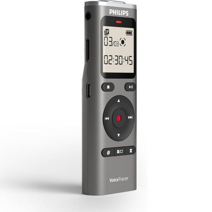 Gravador de Voz Philips VoiceTracer DVT1170/ 20kHz/ Prata