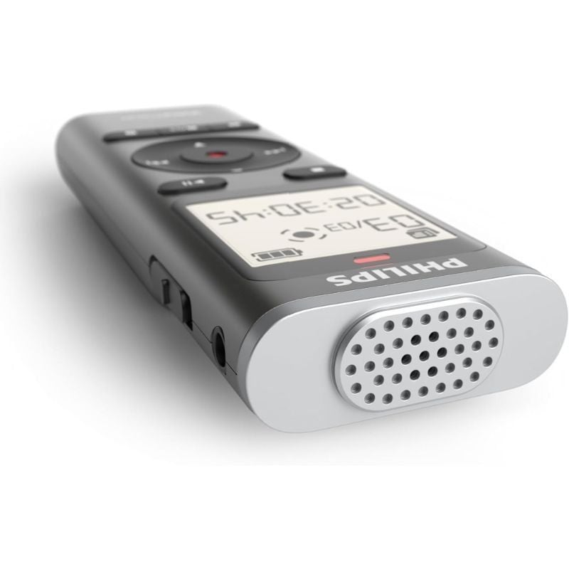 Gravador de Voz Philips VoiceTracer DVT1170/ 20kHz/ Prata