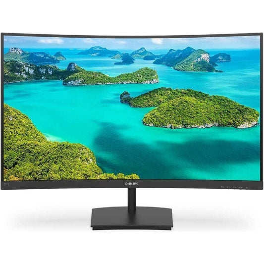 Monitor Curvo Philips E-Line 241E1SC 23.6"/ Full HD/ Negro