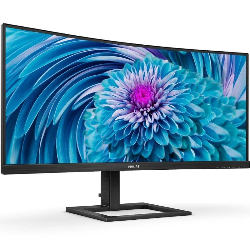 Monitor Profissional Ultrawide Curvo Philips 346E2CUAE 34"/ WQHD/ Multimédia/ Ajuste de altura/ Preto