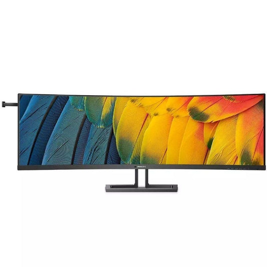 Monitor Profissional Ultrapanorâmico Curvo Philips 45B1U6900C 44.5"/ Dual QHD/ Multimédia/ Regulável em altura/ Preto