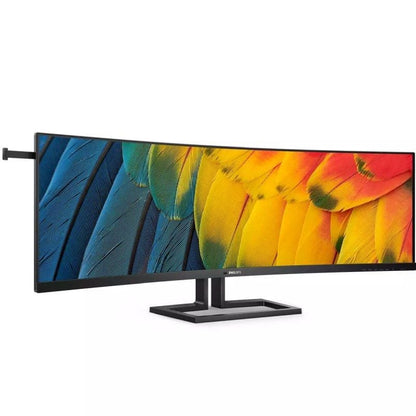Monitor Profesional Ultrapanorámico Curvo Philips 45B1U6900C 44.5"/ Dual QHD/ Multimedia/ Regulable en altura/ Negro