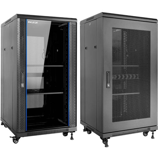 Armario Rack Mural Montado Phasak PHO 6618/ 19"/ Altura 18U
