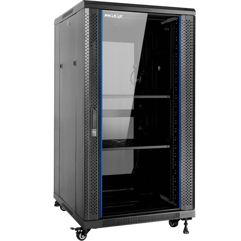 Armário Rack Mural Montado Phasak PHO 6618/ 19"/ Altura 18U