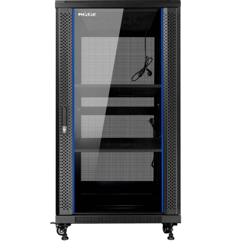 Armário Rack Mural Montado Phasak PHO 6618/ 19"/ Altura 18U