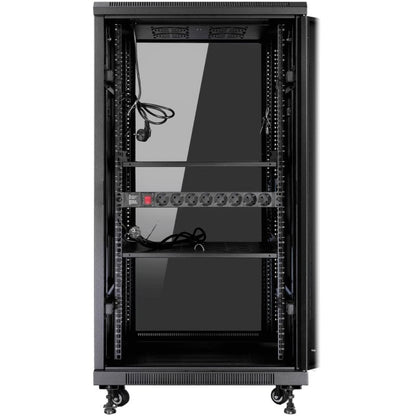 Armário Rack Mural Montado Phasak PHO 6618/ 19"/ Altura 18U