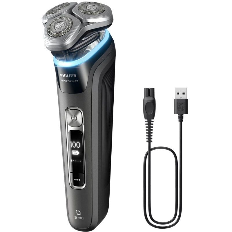 Máquina de Barbear Philips Shaver Series i9000 Prestige XP9200/30 Wet & Dry/ Bateria/ Inclui 4 Acessórios