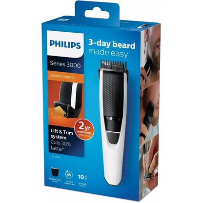 Aparador de Barba Philips Beardtrimmer série 3000 BT3206/14/ com Bateria/ 4 Acessórios