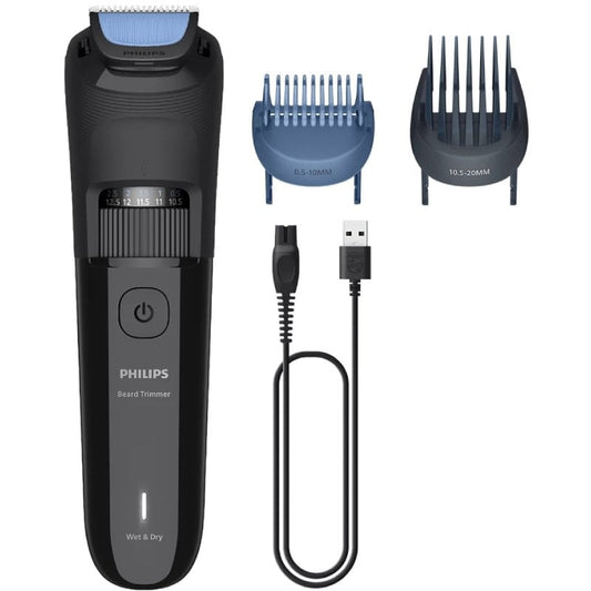 Aparador de Barba Philips Série 3000 BT3620/15/ a Bateria/ 5 Acessórios