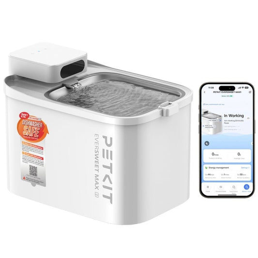Fonte de Água Inteligente para Animais de Estimação PetKit EverSweet Max 2 UVC/ 3L/ Controlo por APP