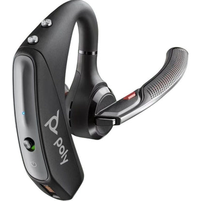Auricular Inalámbrico Poly Voyager 5200 + Cable USB-A a Micro USB + Llave BT700/ con Micrófono/ Bluetooth/ Negro