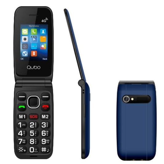 Telefone Telemóvel Qubo NEONW-BL 4G para Seniores / Azul