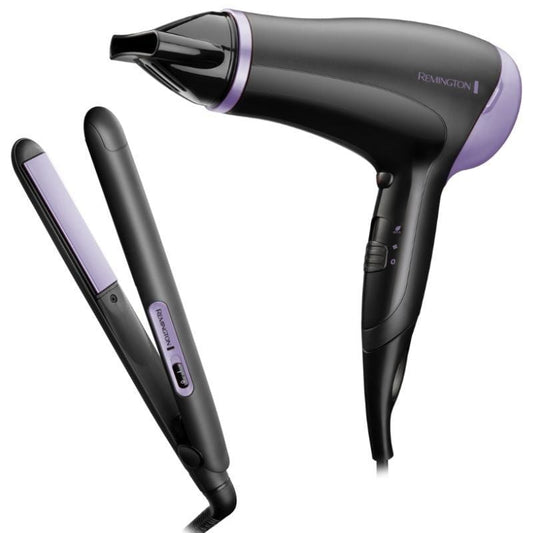 Pack Secador e Alisador de Cabelo Remington Style Essentials