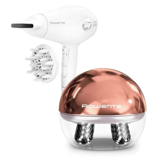 Pack Rowenta CV6602ES/ Inclui Secador CV6130FO/ 2400W e Massageador Facial LV6020F0