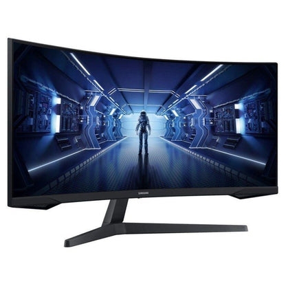 Monitor Gaming Ultrapanorâmico Curvo Samsung Odyssey G5 LC34G55TWWP 34"/ UWQHD/ 1ms/ 165Hz/ VA/ Preto