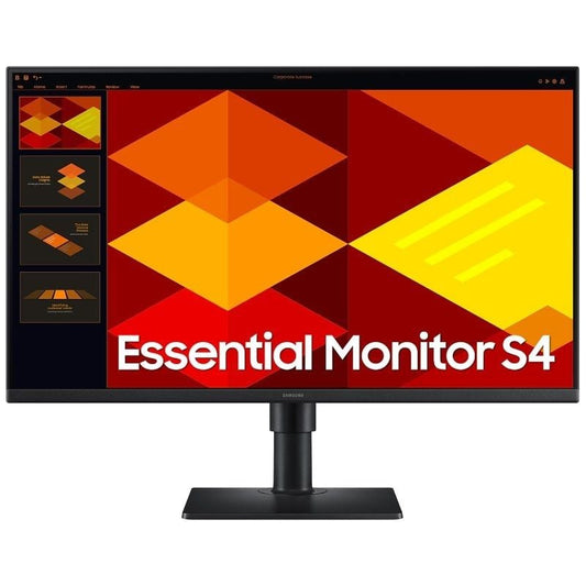 Monitor Profissional Samsung Essential Monitor S4 S40GD S24D402GAU/ 24"/ Full HD/ Ajustável em altura/ Preto