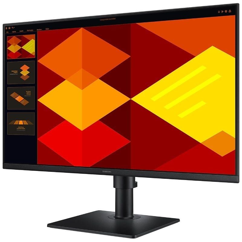 Monitor Profesional Samsung Essential Monitor S4 S40GD S24D402GAU/ 24"/ Full HD/ Regulable en altura/ Negro