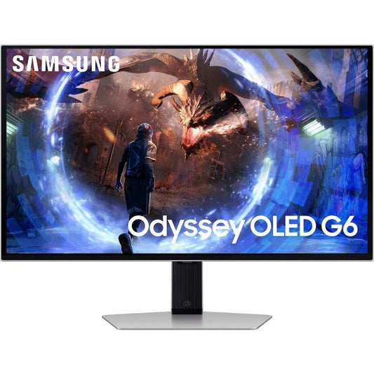 Monitor Gaming Samsung G6 Odyssey OLED S27DG602SU 27"/ QHD/ 0.03ms/ 360Hz/ Altura Ajustável/ Prateado