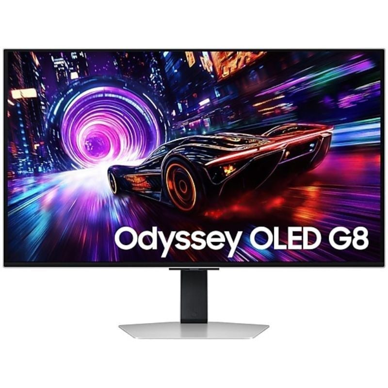 Monitor Gaming Samsung Odyssey OLED G8 S32FG812SU 32"/ 4K/ 0.03ms/ 240Hz/ QD-OLED/ Multimedia/ Regulable en altura/ Plata