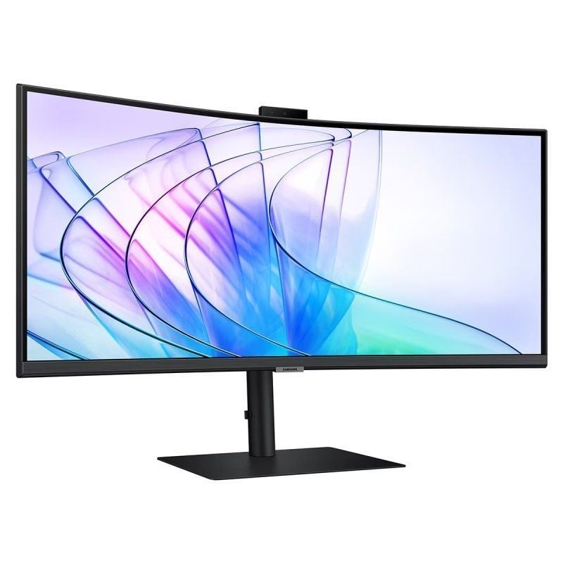 Monitor Profesional Ultrapanorámico Curvo Samsung ViewFinity S6 S34C652VAU 34"/ UWQHD/ Webcam/ Multimedia/ Regulable en Altura/ Negro