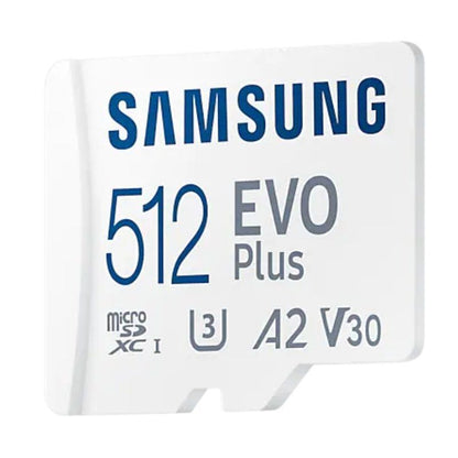 Cartão de Memória Samsung EVO Plus 2023 512GB microSD XC com Adaptador/ Classe 10/ 160MBs