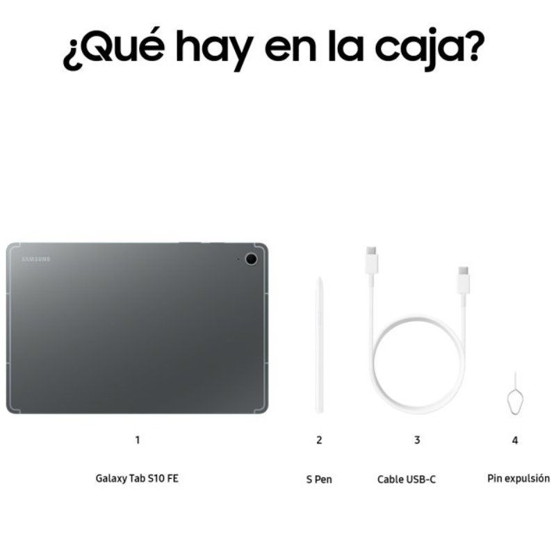 Tablet Samsung Galaxy Tab S10 FE 10.9"/ 12GB/ 256GB/ Octacore/ Cinzento