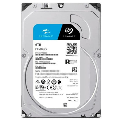 Disco Duro Seagate SkyHawk 6TB/ 3.5"/ SATA III/ 256MB