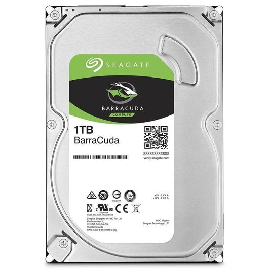 Disco Rígido Seagate BarraCuda 1TB/ 3.5"/ SATA III/ 256MB