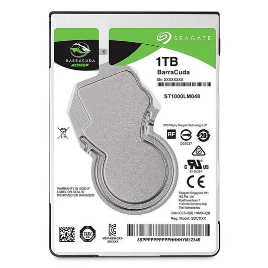 Disco Rígido Seagate BarraCuda 1TB/ 2.5"/ SATA III/ 128MB