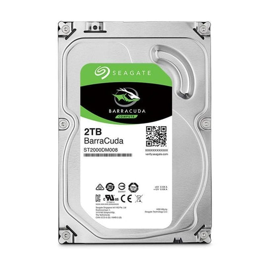 Disco Rígido Seagate BarraCuda 2TB/ 3.5"/ SATA III/ 256MB