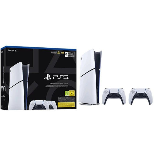 Consola Sony Playstation 5 - PS5 Slim Digital 825GB/ Inclui 2 Comandos Dual Sense/ Chassis E