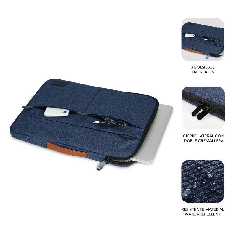 Capa Subblim Air Padding 360 Sleeve para Portáteis até 14" / Azul