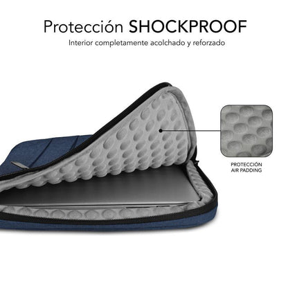 Capa Subblim Air Padding 360 Sleeve para Portáteis até 14" / Azul