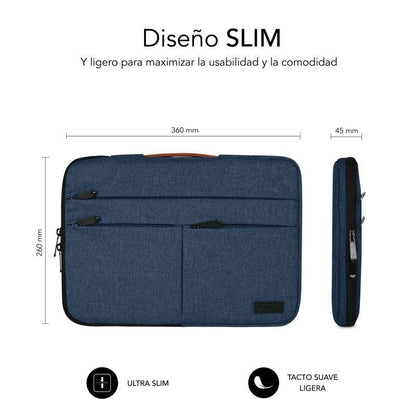 Capa Subblim Air Padding 360 Sleeve para Portáteis até 14" / Azul