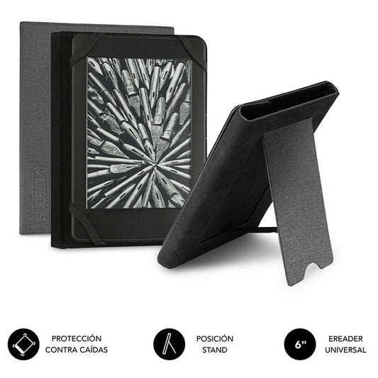 Capa para e-reader Subblim Clever Ebook Stand Case 6"/Cinza