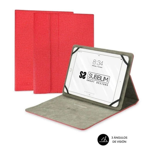 Capa Subblim Clever Stand para Tablets de 9.6"-11"/ Vermelha