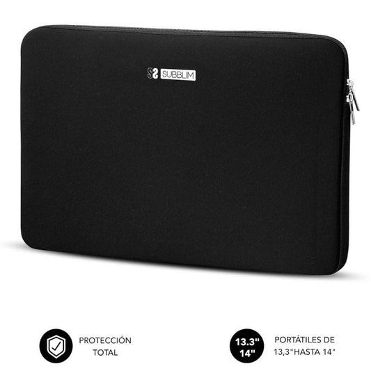 Bolsa Subblim Business Laptop Sleeve Neoprene para Portáteis 13.3"-14"/ Preta