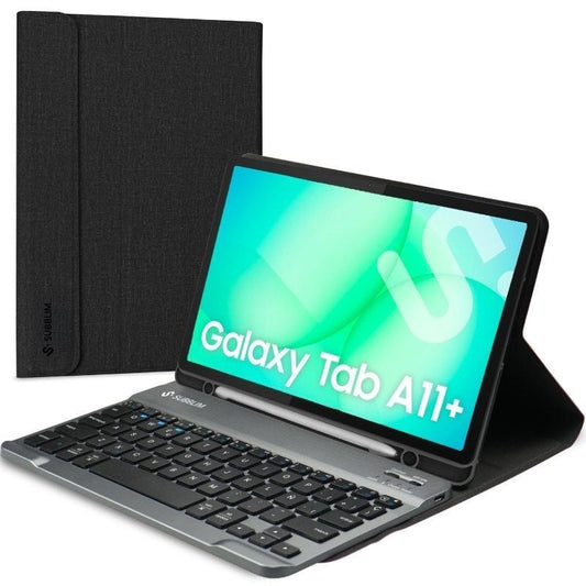 Capa com Teclado Subblim KeyTab Pro BT para Tablets Samsung Galaxy A11+/ Preto