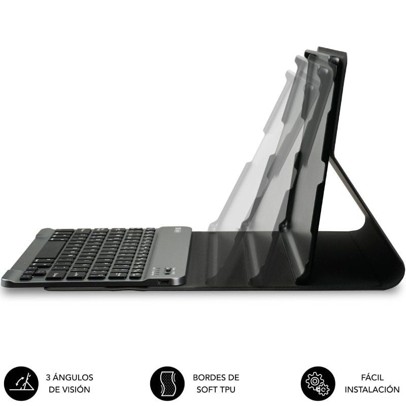 Capa com Teclado Subblim KeyTab Pro BT para Tablets Samsung Galaxy A11+/ Preto