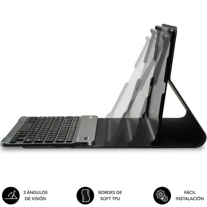 Capa com Teclado Subblim KeyTab Pro BT para Tablets Samsung Galaxy A11+/ Preto