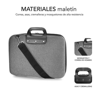 Mala Subblim EVA para Portáteis até 13.3"/ Fita para Trolley/ Cinzento