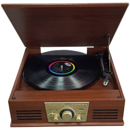 Gira-discos Sunstech PXR32/ Bluetooth/ Rádio FM/ Conversor para MP3